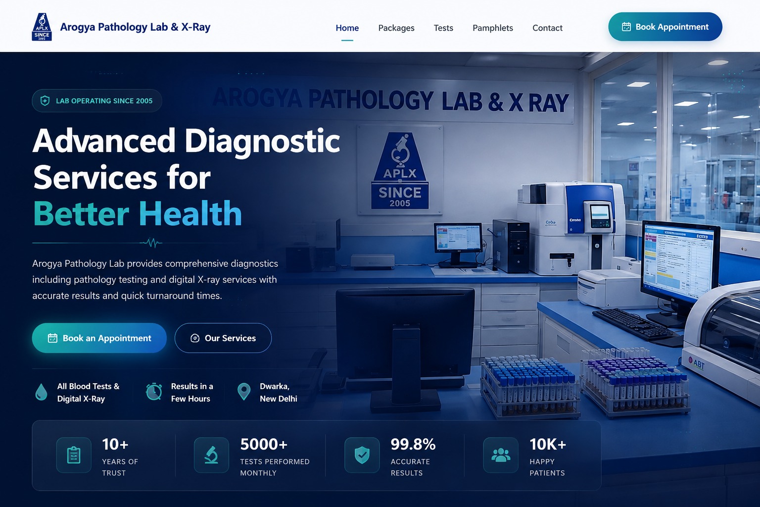 Arogya Pathology Lab project